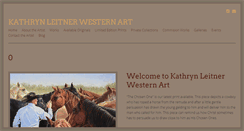 Desktop Screenshot of kathrynleitnerwesternart.com
