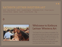 Tablet Screenshot of kathrynleitnerwesternart.com